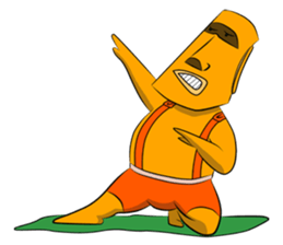 Modern Moai sticker #4716771
