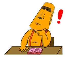 Modern Moai sticker #4716774