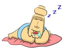 Modern Moai sticker #4716777