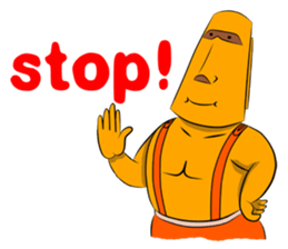 Modern Moai sticker #4716779
