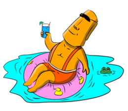 Modern Moai sticker #4716780