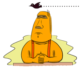 Modern Moai sticker #4716784