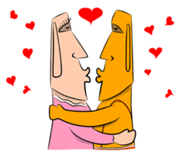 Modern Moai sticker #4716786