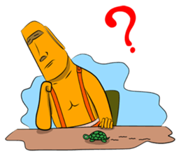 Modern Moai sticker #4716791