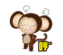 Monkey furans sticker #4717600