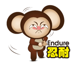 Monkey furans sticker #4717601