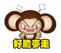 Monkey furans sticker #4717607