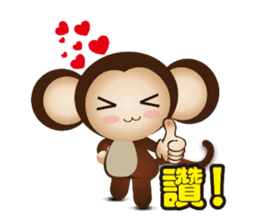 Monkey furans sticker #4717615