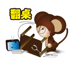 Monkey furans sticker #4717620