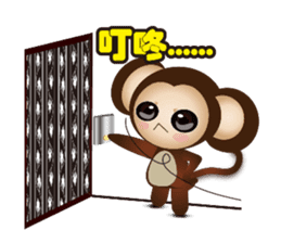 Monkey furans sticker #4717624