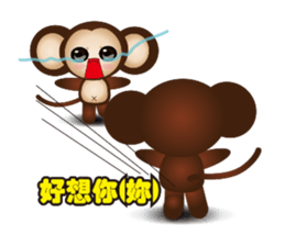 Monkey furans sticker #4717627
