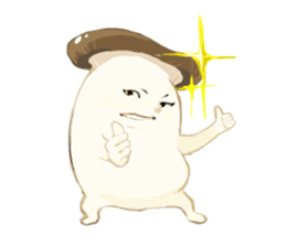 Delicious mushroom stamp sticker #4717714