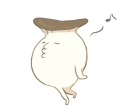 Delicious mushroom stamp sticker #4717715
