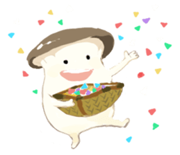 Delicious mushroom stamp sticker #4717719