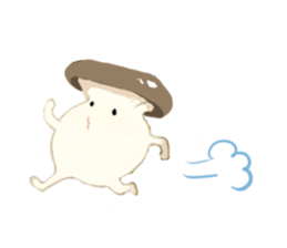 Delicious mushroom stamp sticker #4717721