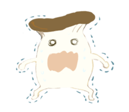 Delicious mushroom stamp sticker #4717737