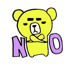 The thick eyebrews bear sticker #4718552