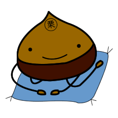 JAPANESE Chestnut "KURI" Sticker