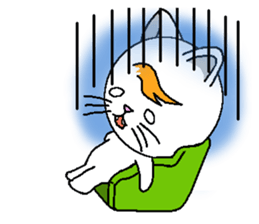 Wind cat sticker #4719794