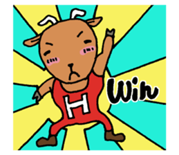 Celebration message of the goat sticker #4720145