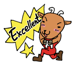 Celebration message of the goat sticker #4720146