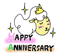 Celebration message of the goat sticker #4720157