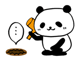 panda and mole sticker #4720323