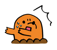 panda and mole sticker #4720335