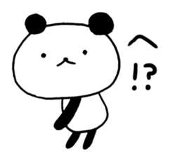 panda and mole sticker #4720343