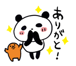 panda and mole sticker #4720350