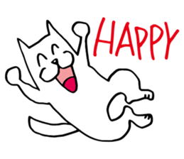 White dog of the tail sticker #4721915