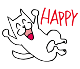 White dog of the tail sticker #4721915