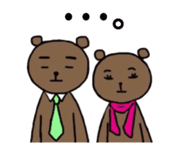 Couple of bear sticker #4722101