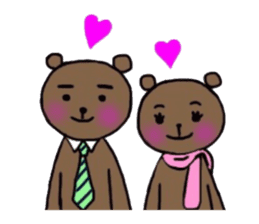 Couple of bear sticker #4722102