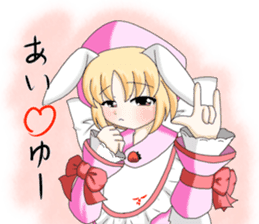 Finger langage-chan sticker #4722125
