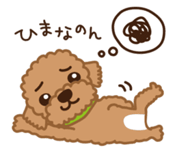 Toy Poodle "Captain" sticker #4722674