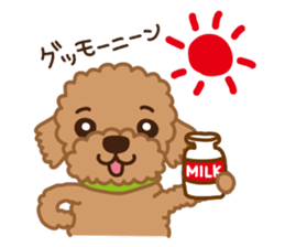 Toy Poodle "Captain" sticker #4722684