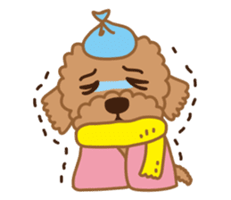 Toy Poodle "Captain" sticker #4722686