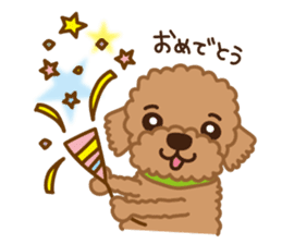 Toy Poodle "Captain" sticker #4722688