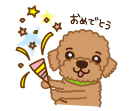 Toy Poodle "Captain" sticker #4722688
