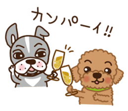 Toy Poodle "Captain" sticker #4722690