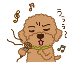 Toy Poodle "Captain" sticker #4722691