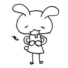 Daily life of a cat and the rabbit sticker #4722944