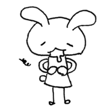 Daily life of a cat and the rabbit sticker #4722944