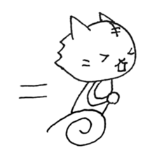 Daily life of a cat and the rabbit sticker #4722945