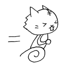 Daily life of a cat and the rabbit sticker #4722945