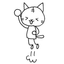 Daily life of a cat and the rabbit sticker #4722949