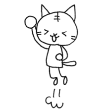 Daily life of a cat and the rabbit sticker #4722949