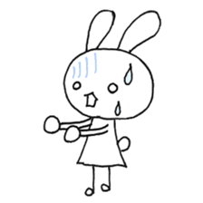 Daily life of a cat and the rabbit sticker #4722952