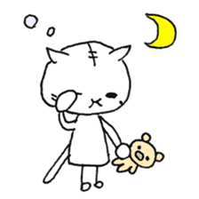 Daily life of a cat and the rabbit sticker #4722955